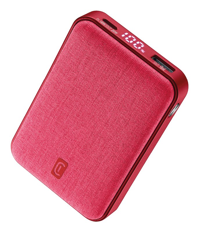 Cellularline Power Bank Glam Pbglam10000pdr rosso