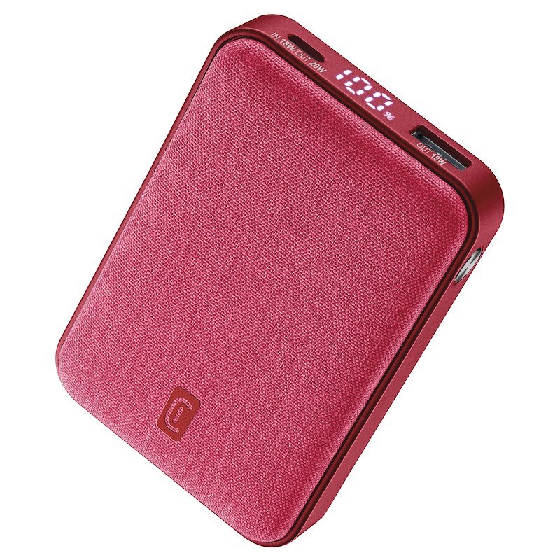 Cellularline Power Bank Glam Pbglam10000pdr rosso