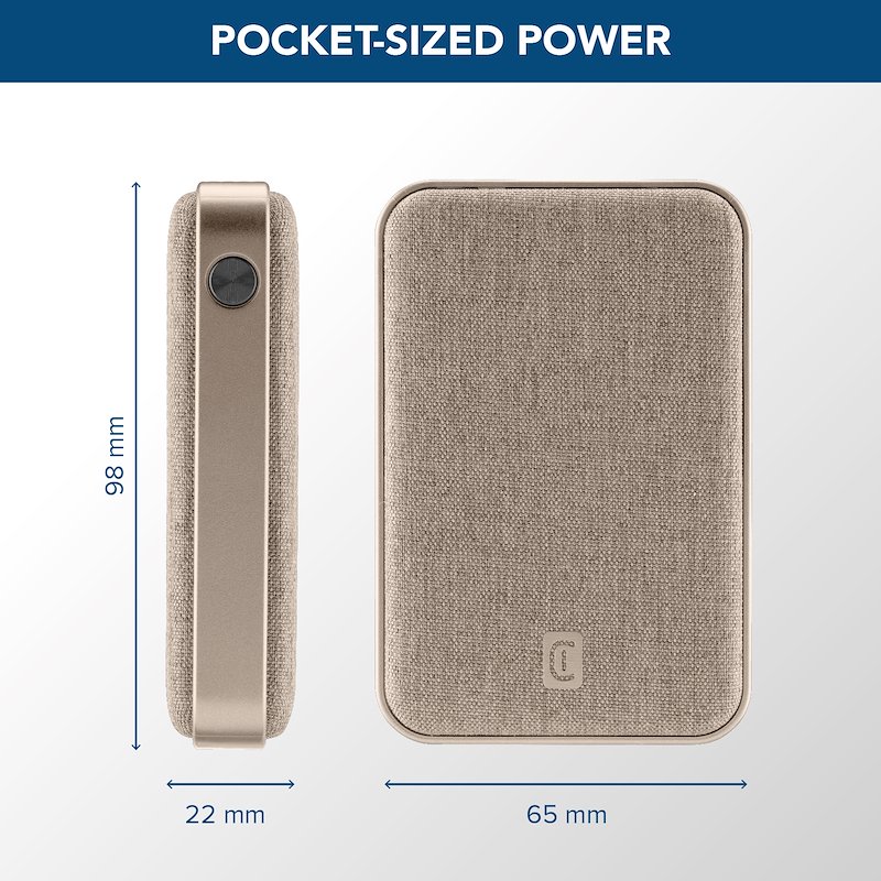 CellularLine caricabatterie portatile Power Bank Glam bianco
