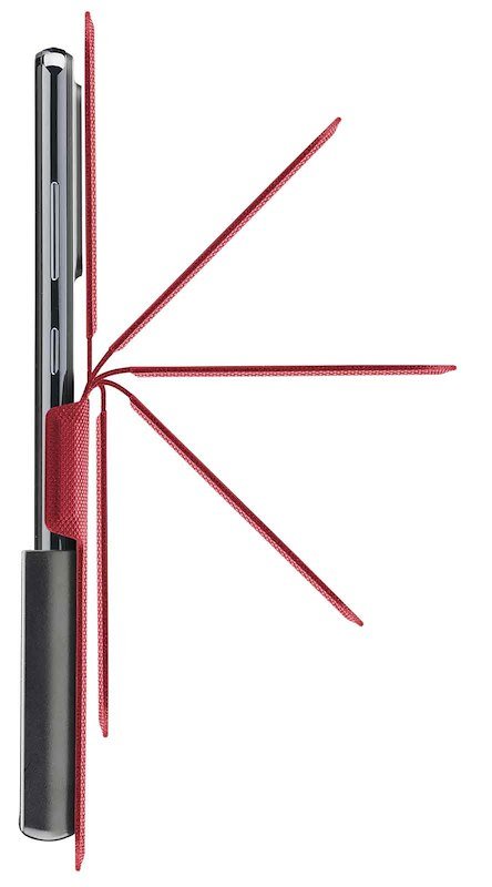 Cellularline Custodia a libro Slide & Click L multicompatibile Rosso