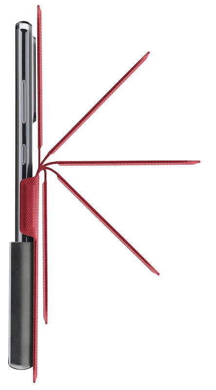 Cellularline Custodia a libro Slide & Click L multicompatibile Rosso