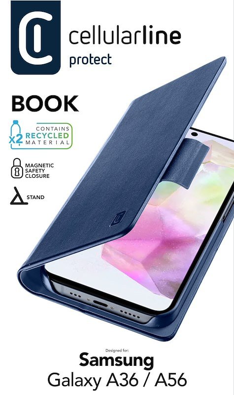 Cellularline Custodia Galaxy A36/A56 Book Blu