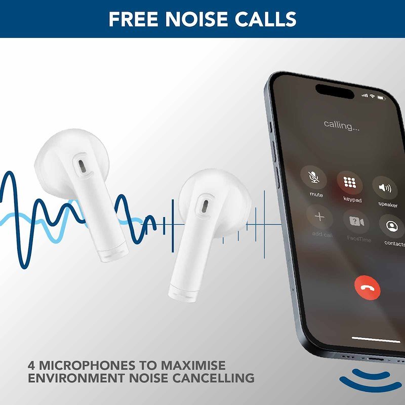 Cellularline Auricolari Bluetooth Core Pro Btcoreprotwsw Bianco