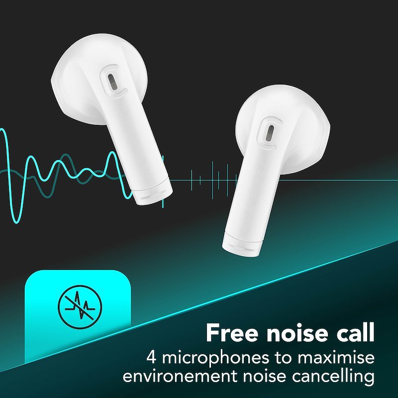 Cellularline Auricolari Bluetooth Core Pro Btcoreprotwsw Bianco