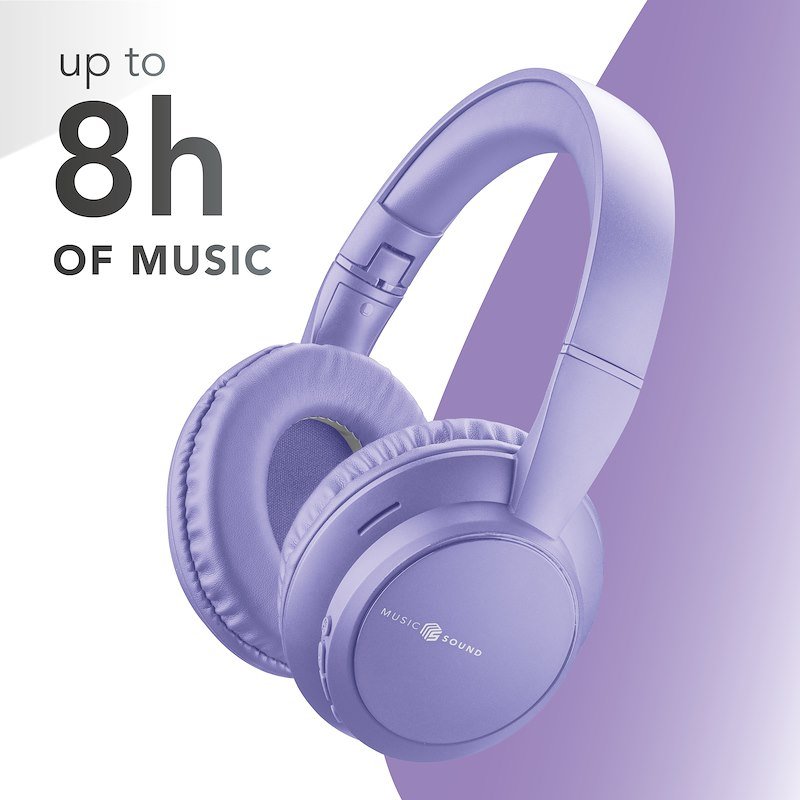 Cellularline Music Sound Cuffie a padiglione chiuso BOOST Purple