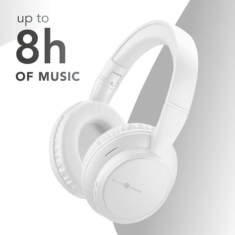 Cellularline Music Sound Cuffie a padiglione chiuso BOOST White