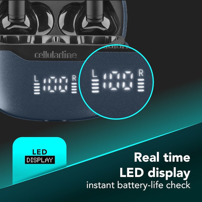 Cellularline Auricolari Bluetooth Key Pro Btkeyprotwsk Nero