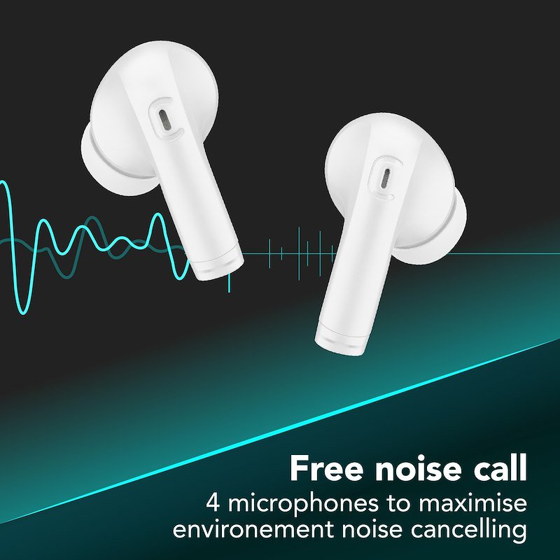 Cellularline Auricolari Bluetooth Key Pro Btkeyprotwsw Bianco