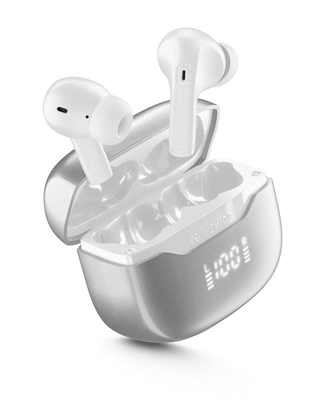 Cellularline Auricolari Bluetooth Key Pro Btkeyprotwsw Bianco