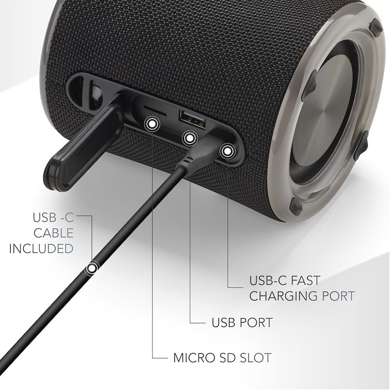 Cellularline Music Sound Speaker Bluetooth AURA 20 rgb Nero