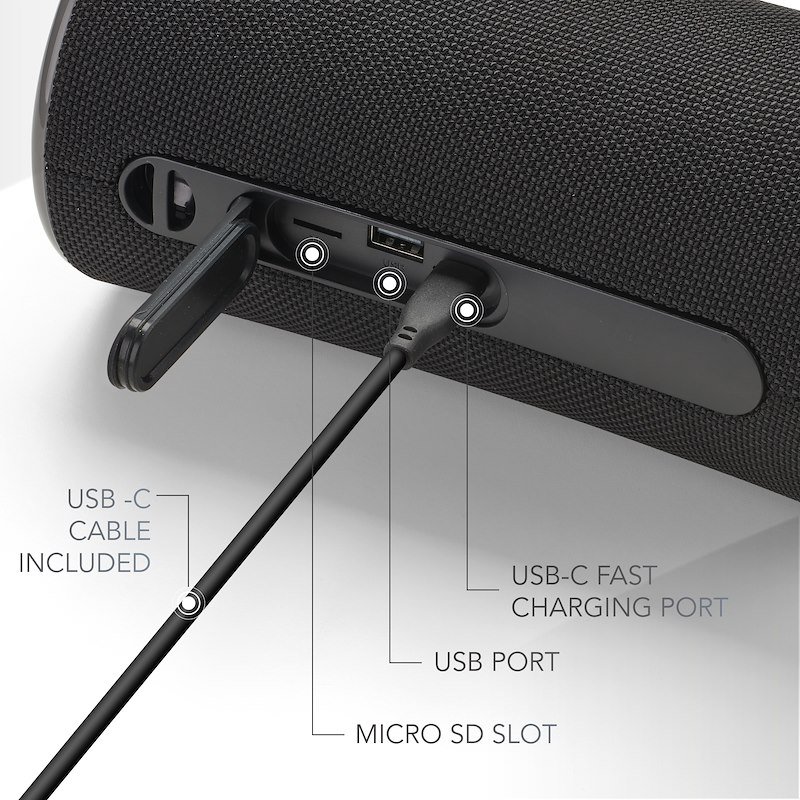 Cellularline Music Sound Speaker Bluetooth AURA 20 rgb Nero