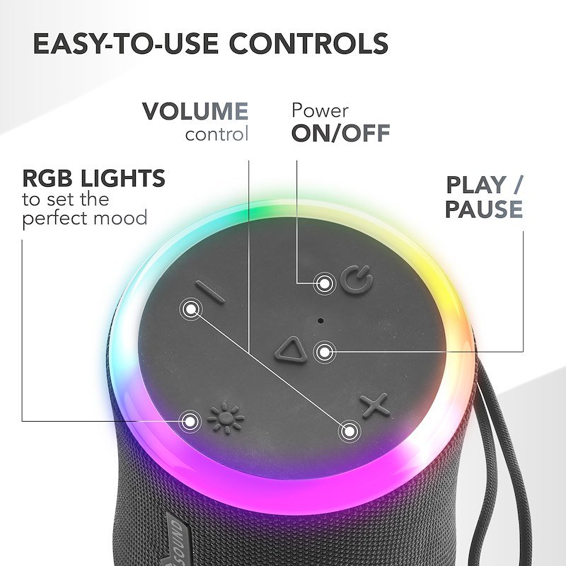 Cellularline Music Sound Speaker Bluetooth AURA 20 rgb Nero