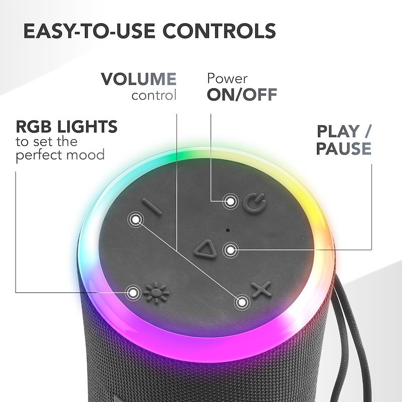 Cellularline Music Sound Speaker Bluetooth AURA 20 rgb Nero