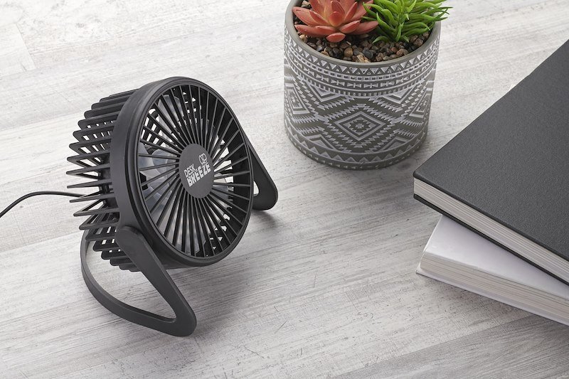 Cellularline Ventilatore portatile Desk Breeze con cavo USB Nero