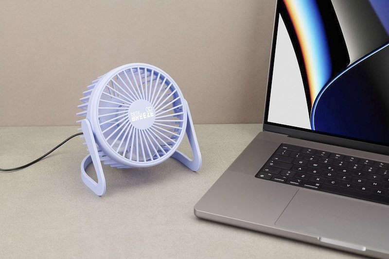 Cellularline Ventilatore USB Deskbreezev Viola