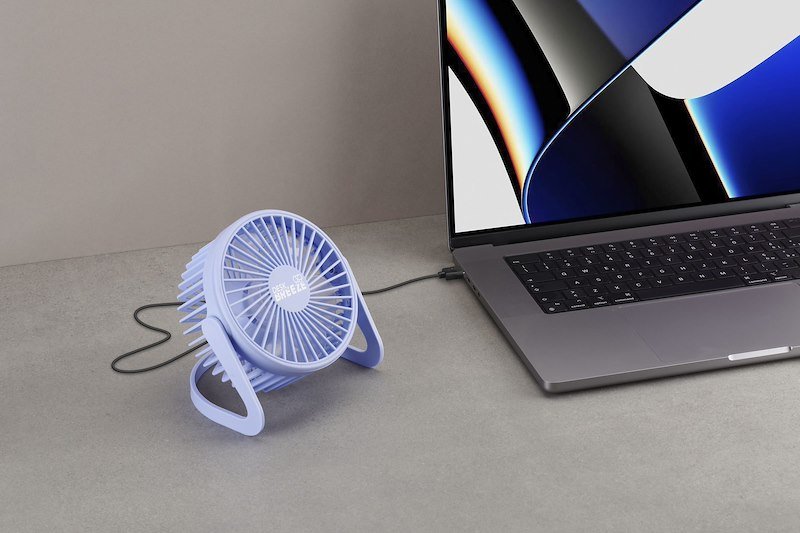 Cellularline Ventilatore USB Deskbreezev Viola