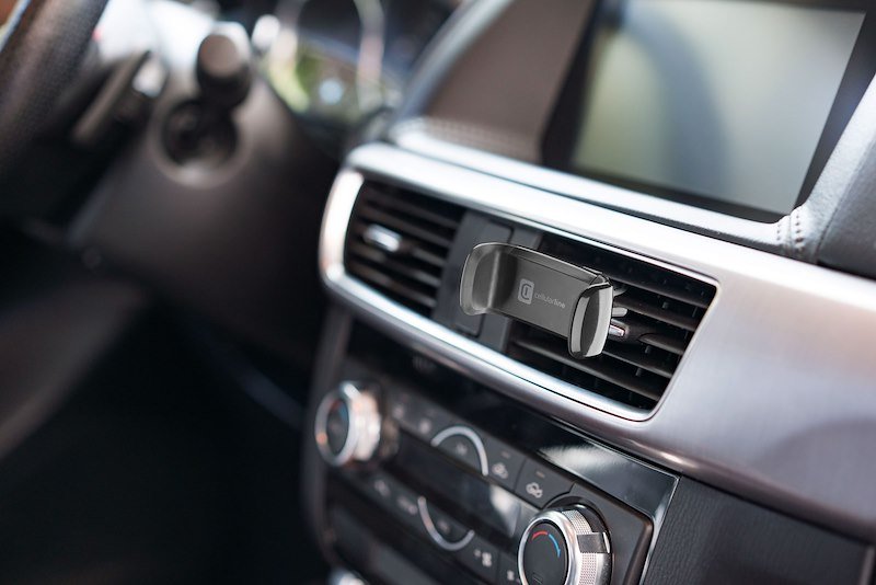 Cellularline Supporto Cellulare per Auto Spin Air Handyholderk Nero