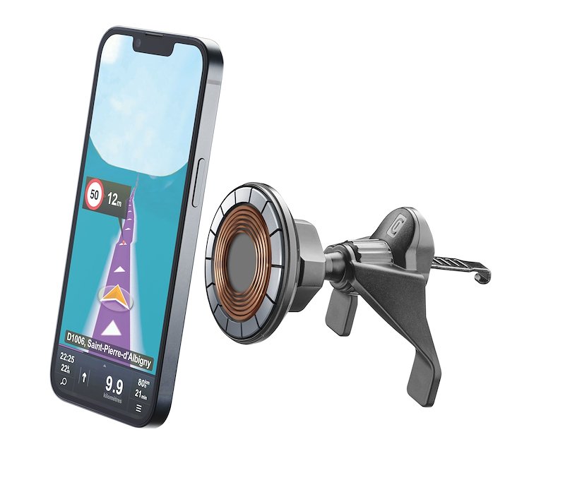 CellularLine Supporto auto magnetico Mag Wireless Charging Holder Nero