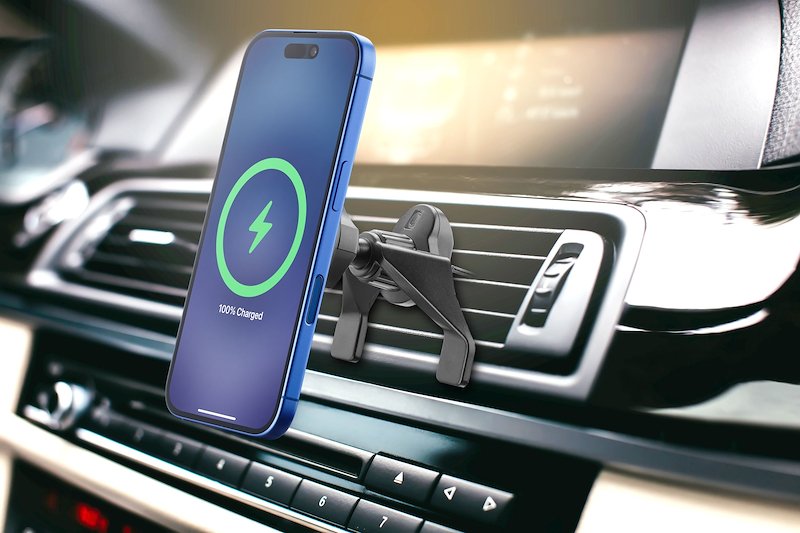 CellularLine Supporto auto magnetico Mag Wireless Charging Holder Nero