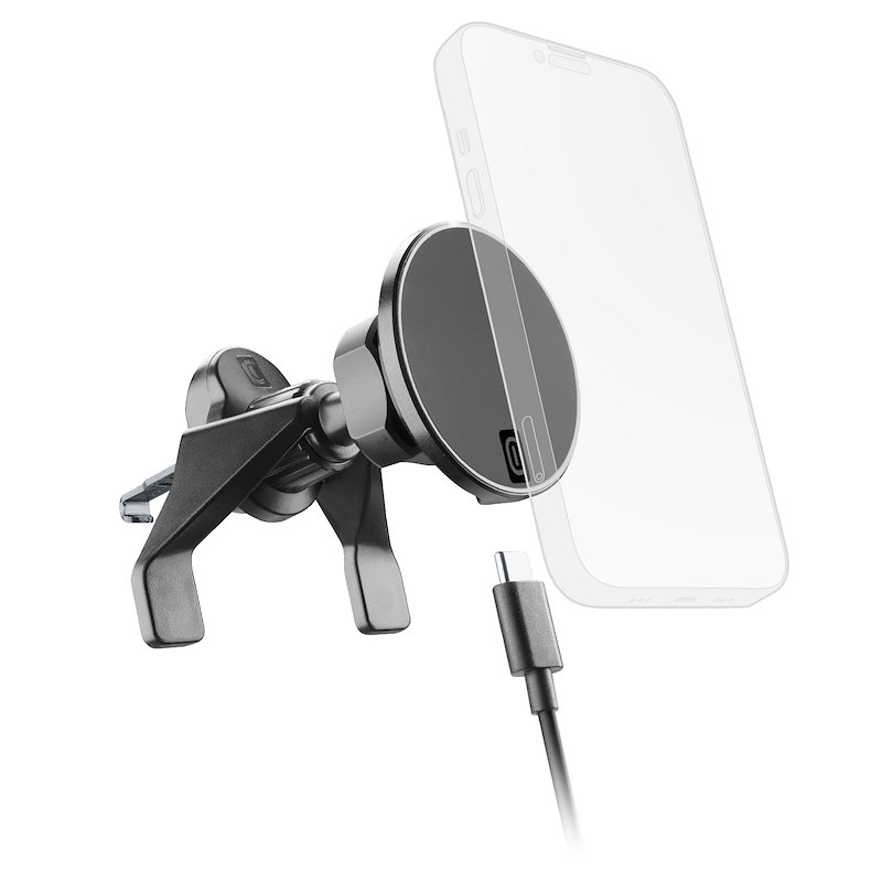 CellularLine Supporto auto magnetico Mag Wireless Charging Holder Nero