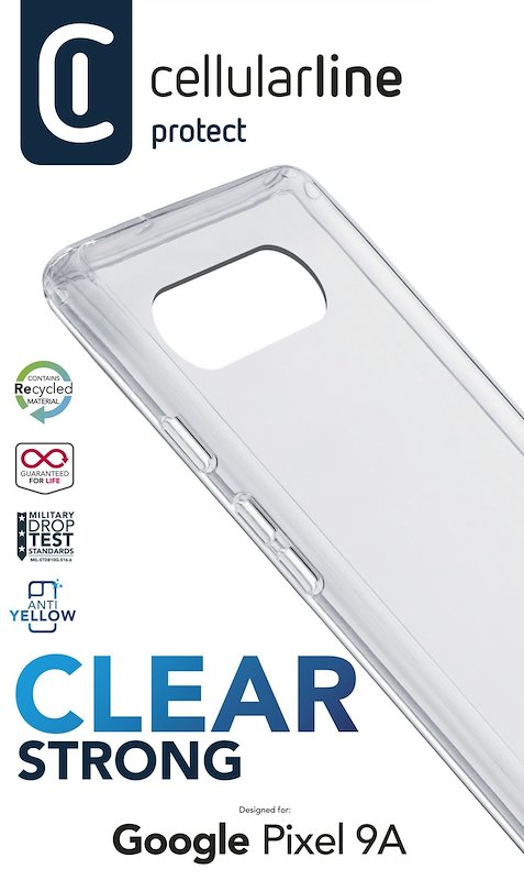 Cellularline Custodia Pixel 9A Clear Strong Trasparente