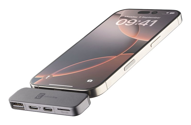 Cellularline  Smartphone Hub 4 porte Otgusbc4ptlk