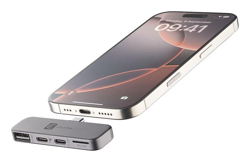 Cellularline  Smartphone Hub 4 porte Otgusbc4ptlk
