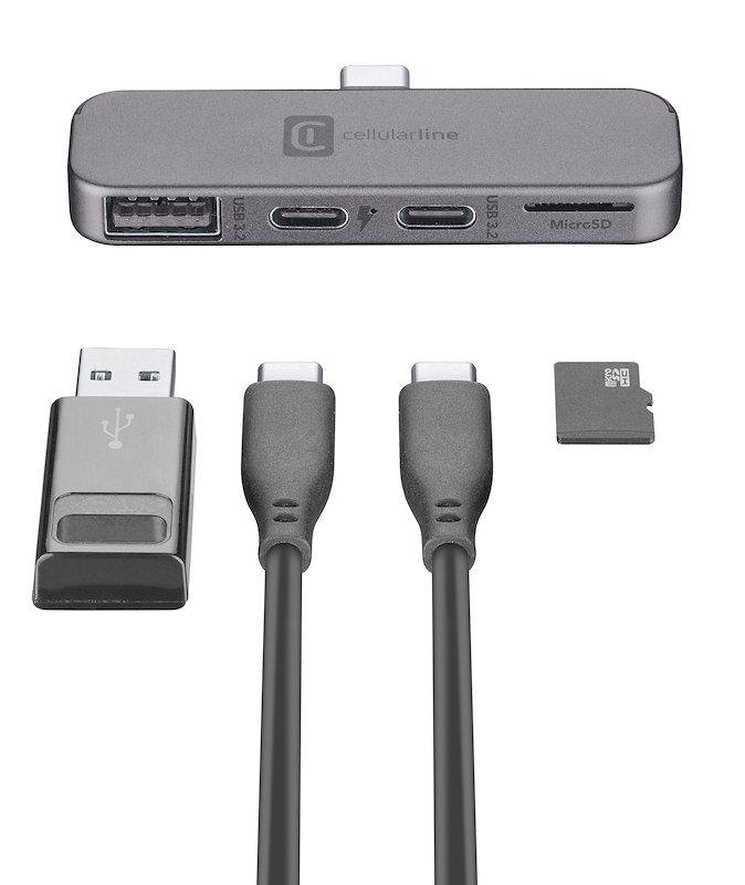 Cellularline  Smartphone Hub 4 porte Otgusbc4ptlk