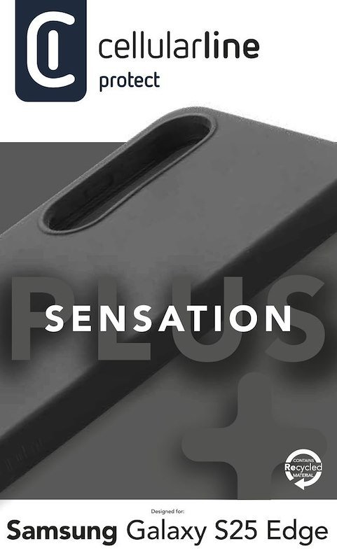 Cellularline Custodia Galaxy S25 Edge Sensation+ Nero