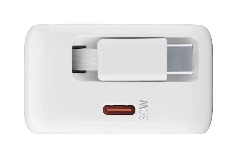 Cellularline Caricabatterie da rete Retractable Power 30W Achrollusbcgan30ww