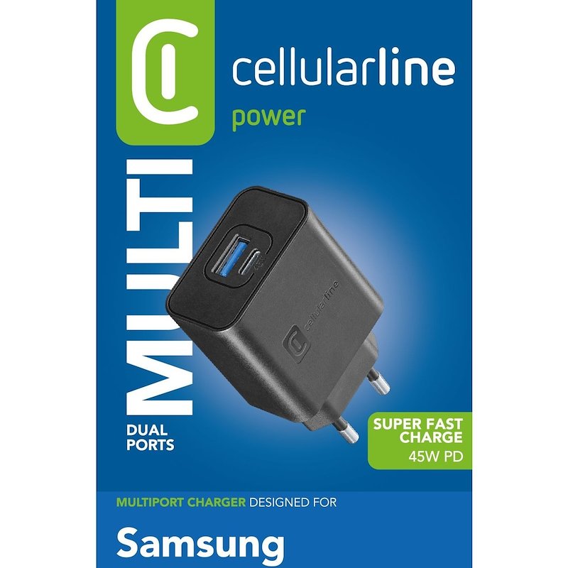 Cellularline Charger 45W  Achsmusb2pd45wk