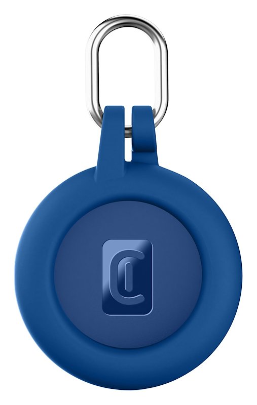 CellularLine Custodia AirTag e Tracy Tag Soft Shell Blu