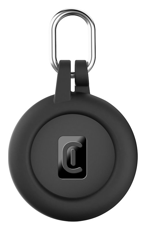 CellularLine Custodia AirTag e Tracy Tag Soft Shell Nero