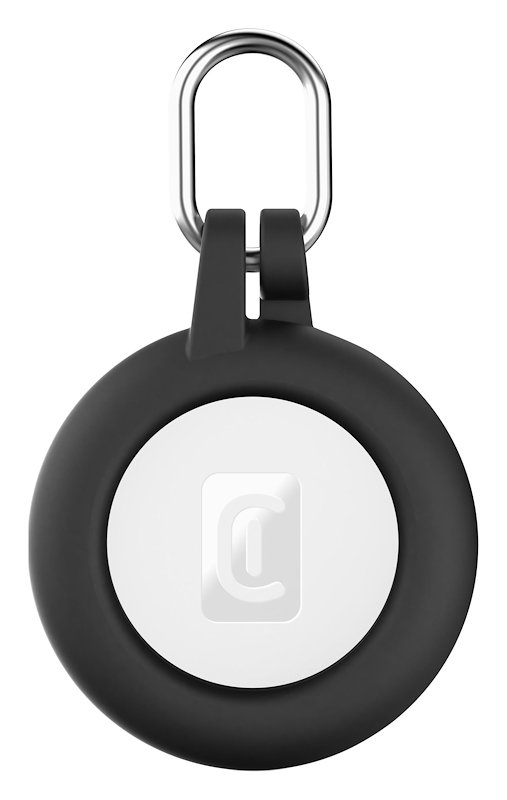 CellularLine Custodia AirTag e Tracy Tag Soft Shell Nero