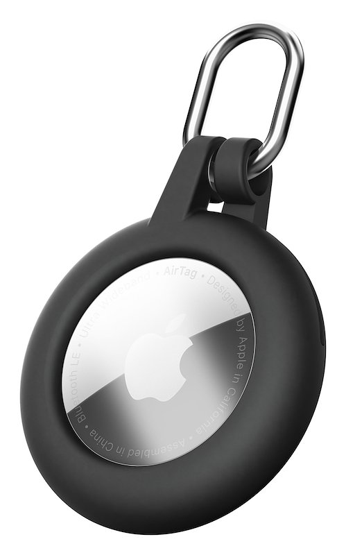 CellularLine Custodia AirTag e Tracy Tag Soft Shell Nero