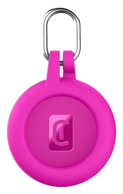 CellularLine Custodia AirTag e Tracy Tag Soft Shell Rosa