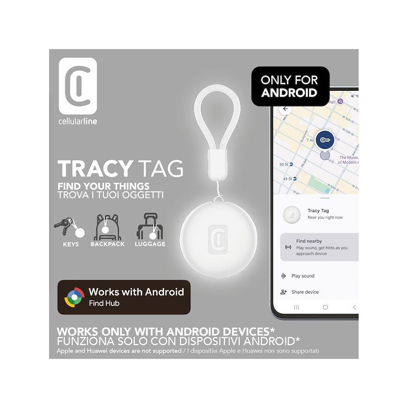 Cellularline TRACY TAG FOR ANDROID Bttracytagandroidw