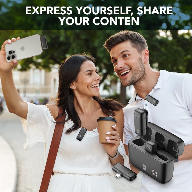 Cellularline Talk Pro Kit di due microfoni e un ricevitore Nero