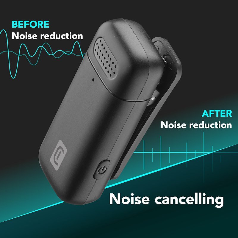 Cellularline Talk Pro Kit di due microfoni e un ricevitore Nero