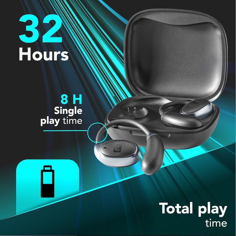 Cellularline Auricolari Lume Open-Ear Bluetooth Neri