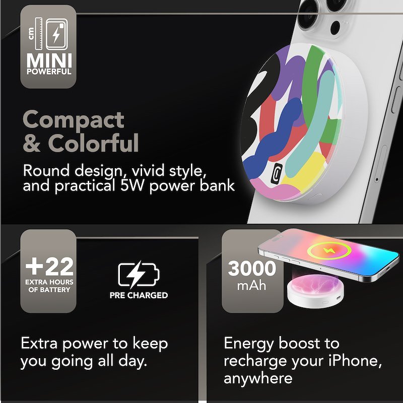 Cellularline Power Bank Magsafe Pbmaground3000w Bianco