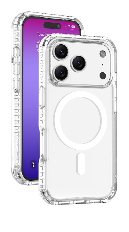 Cellularline Custodia iPhone 17 Pro Ultra Strong Magsafe Trasparente