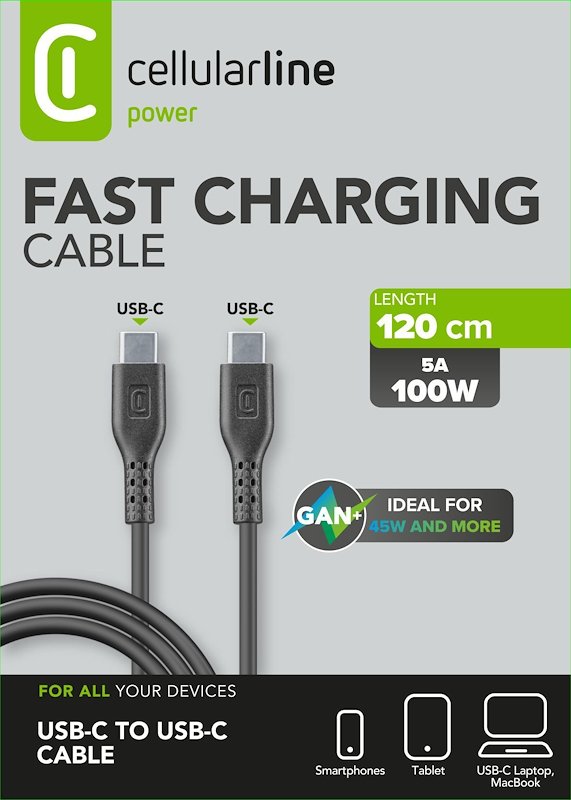 Cellularline USB-C Cable Usbdata100c2c5a1mk