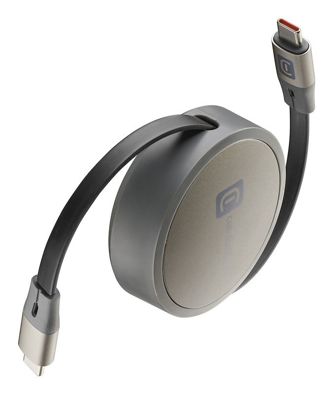 Cellularline Cavo USB-C/USB-C retraibile Usbdataroller5a1mk