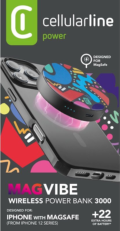 Cellularline Power Bank Magsafe Pbmaground3000k Nero