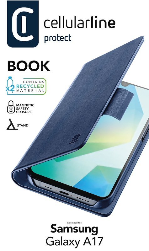 Cellularline Custodia Galaxy A17 Book Blu