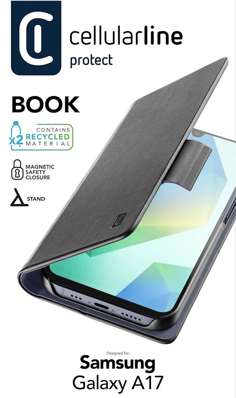 Cellularline Custodia Book Galaxy A17 Book3gala17k Nero