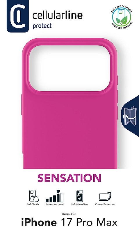 Cellularline Sensation Custodia iPhone 17 Pro Max Rosa