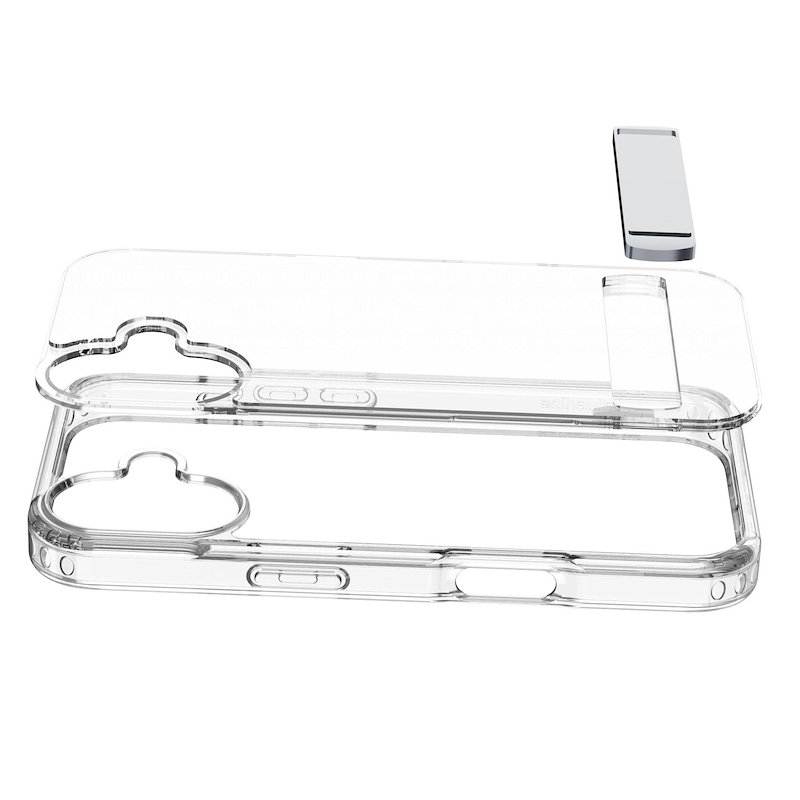 Cellularline Custodia iPhone 17 Clear Stand Trasparente