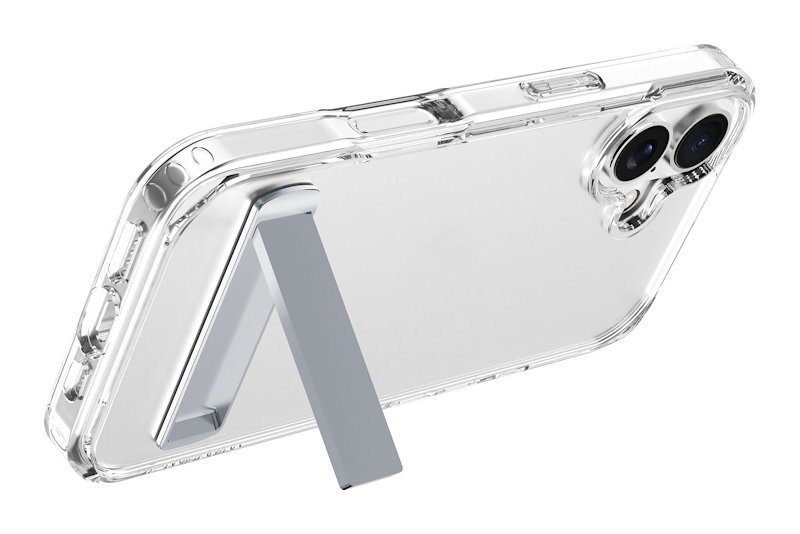 Cellularline Custodia iPhone 17 Clear Stand Trasparente